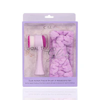 Cala Goal To Glow Purple Facial Brush & Headband Set-69236 - Image 2