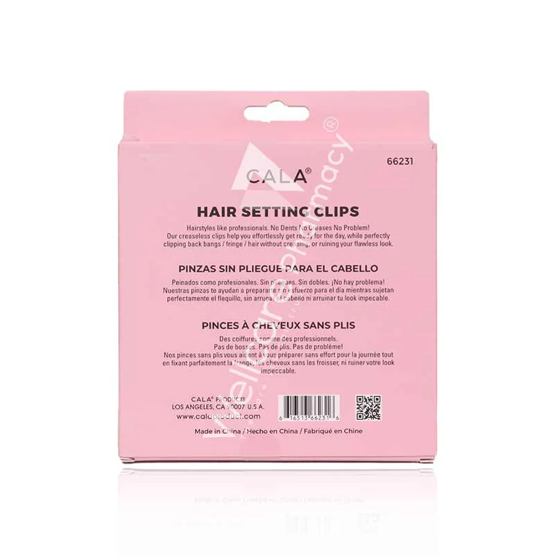 Cala Hair Set Clips Black&Pink 8'S- 66231 - Image 3