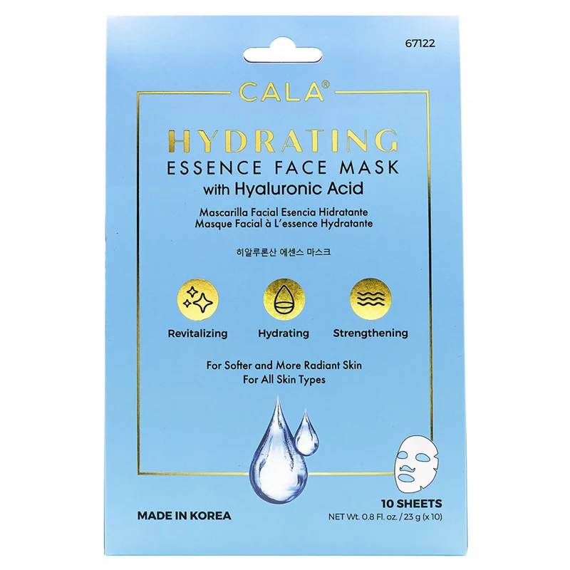 Cala Hydrating Essence Face Masks With Hyaluronic Acid 10'S-67122