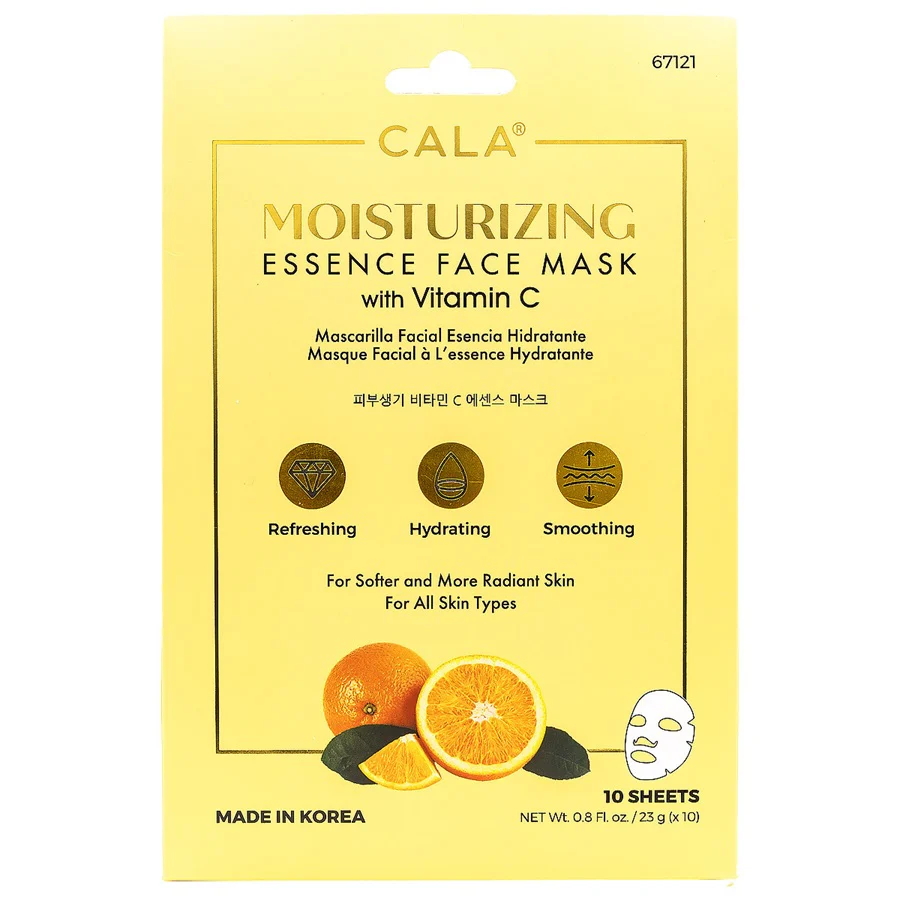 Cala Moisturizing Essence Face Masks With Vitamin C 10'S-67121