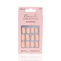 Cala Nail Creations Express Oval Matte Nude Nail Kit 24pc-87842 - Image 2