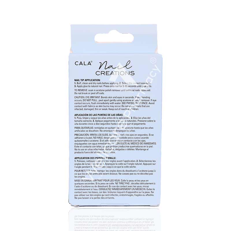 Cala Nail Creations Lux Long Coffin Blue Butterfly Nail Kit-87850 - Image 3