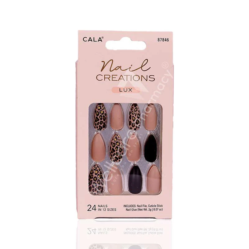 Cala Nail Creations Lux Stiletto Cheetah Nail Kit-87846