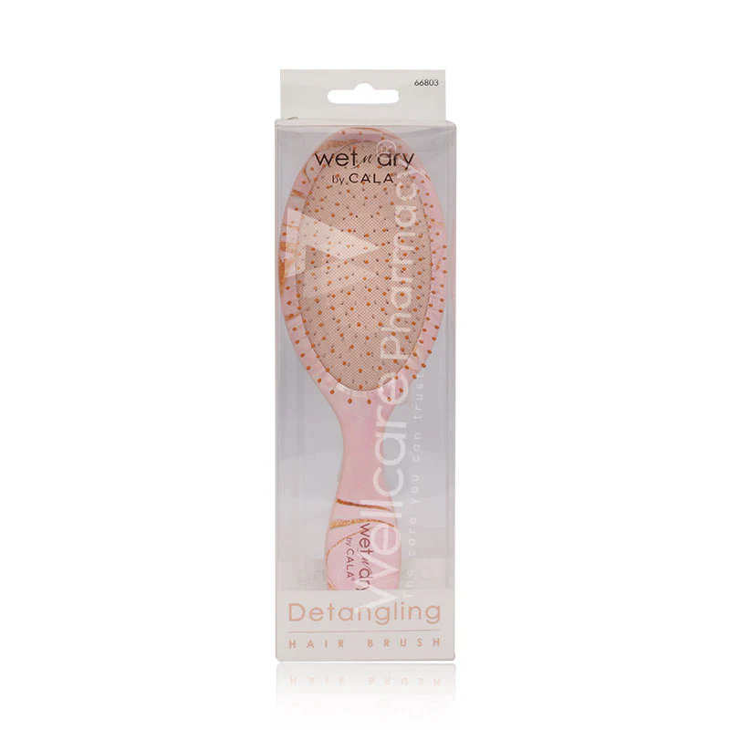 Cala Pink Pastle Marble Hair Brush 66803