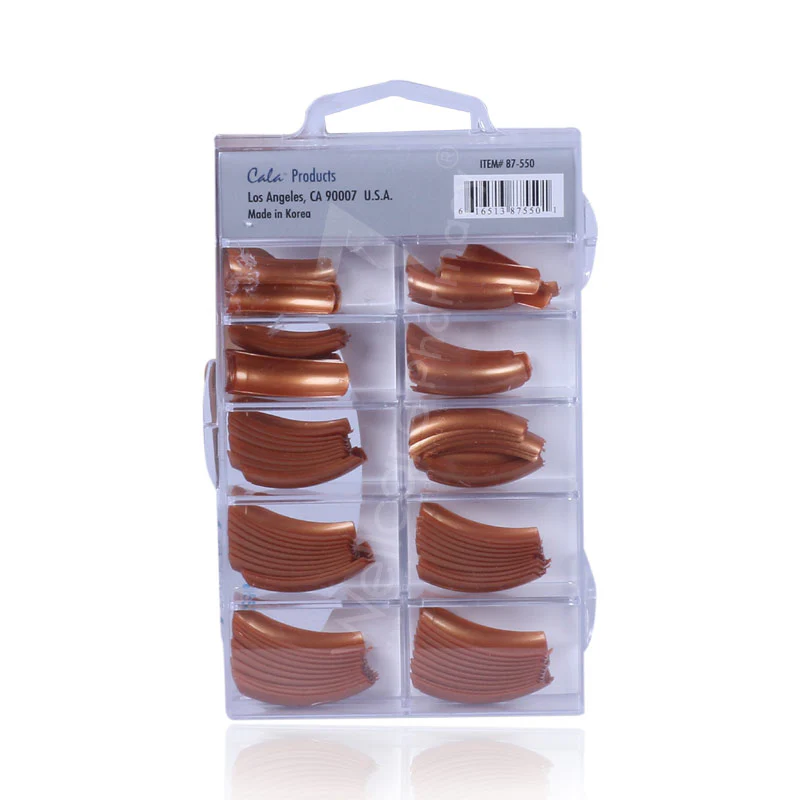 Cala Professional Color Nail Tips Bronze Glow 100'S0 - Image 3