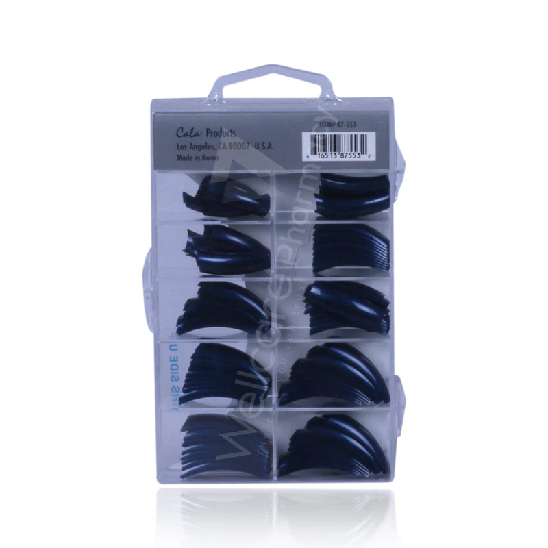 Cala Professional Color Nail Tips Fuchsia 100'S - Image 3
