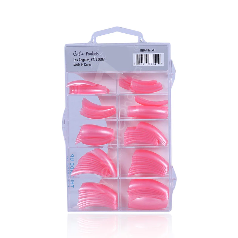 Cala Professional Color Nail Tips Pink Pearl100'S - Image 3