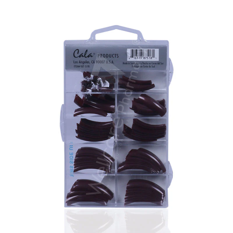 Cala Professional Color Nail Tips Toasted Almond 100'S - Image 3