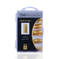 Cala Professional Color Nail Tips Touch Of Gold 100'S - Image 2