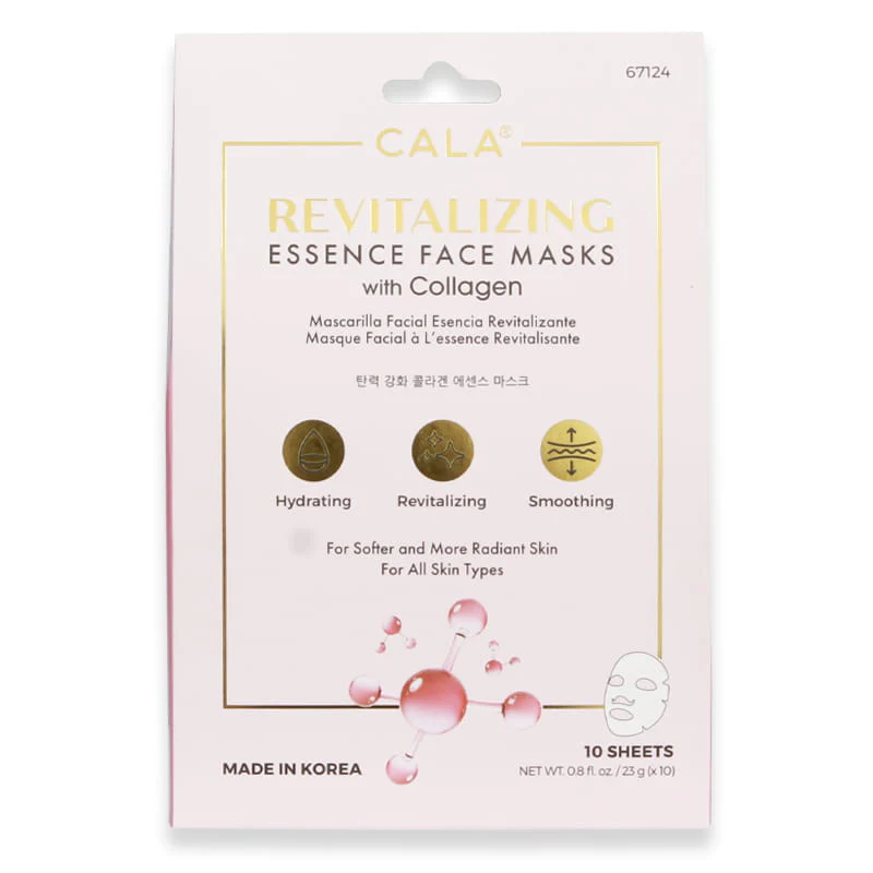 Cala Revitalizing Essence Face Masks With Collagen 10'S