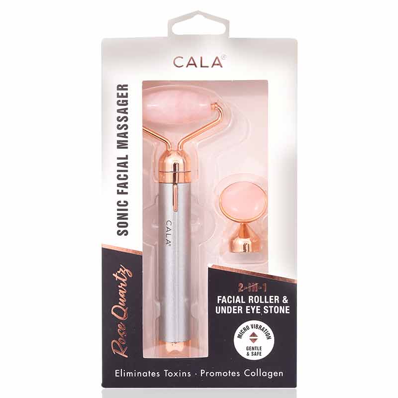 Cala Rose Quartz Sonic Facial Massager Rose Gold-67525