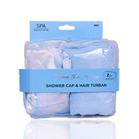 Cala Shower Cap & Hair Turban Blue - Image 2