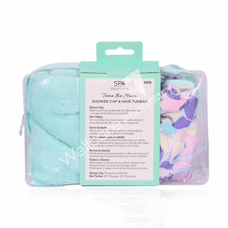 Cala-Shower Cap &Turban Set Floral Dreams-69256 - Image 3