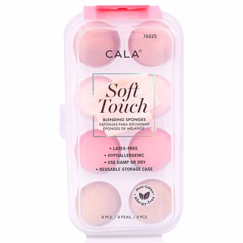 Cala Soft Touch Blending Sponges(Pink/Nude) 8'S-76025