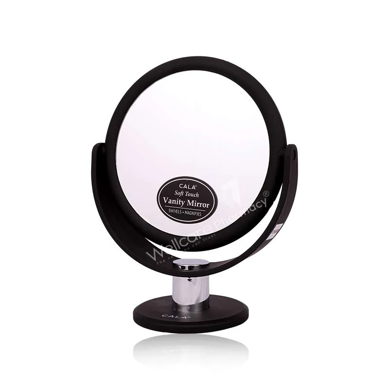 Cala Soft Touch Vanity Mirror Black- 69431