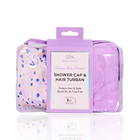 Cala Spa Essentials Shower Cap And Hair Turban - Image 2