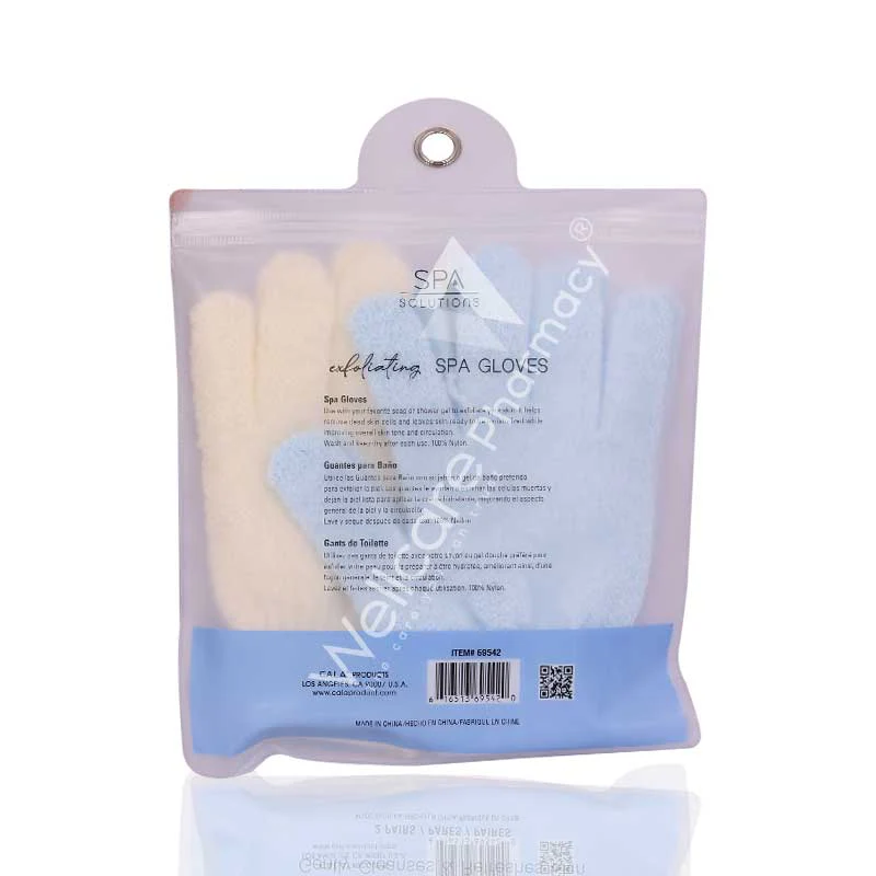 Cala Spa Glove Ivory And Baby Blue-69542 - Image 3
