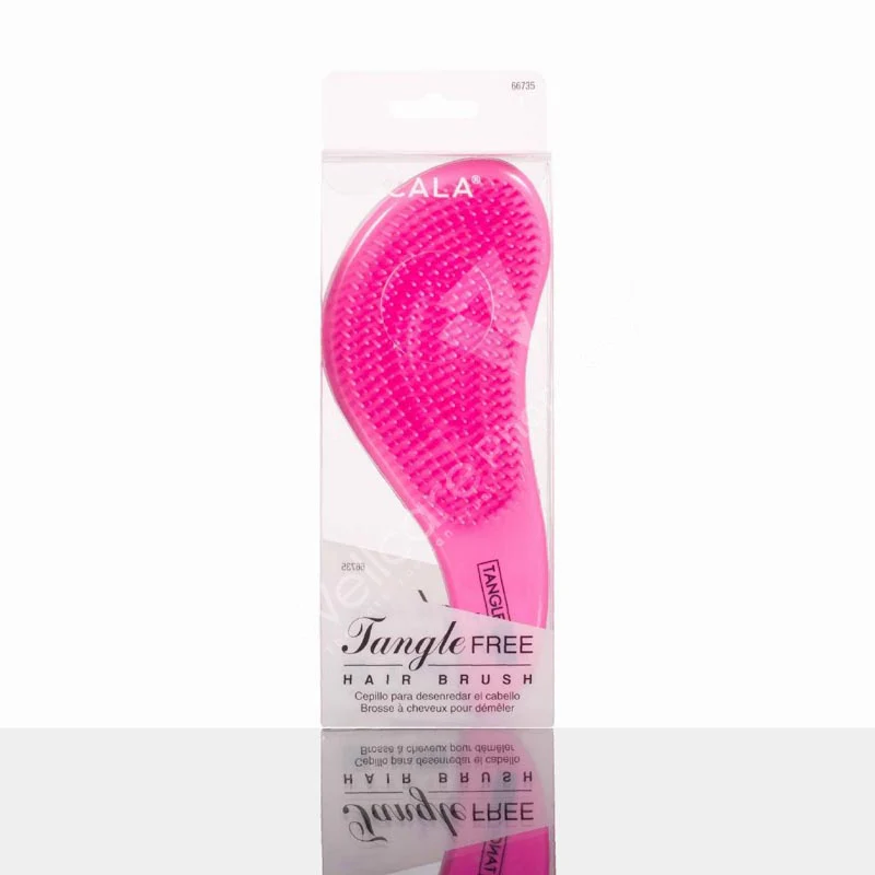 Cala Tangle Free Hair Brush Hot Pink Chevron - Image 3