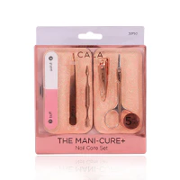 Cala The Manicure Nail Care Set 5pc With Case Rose Gold -50963 - Image 2