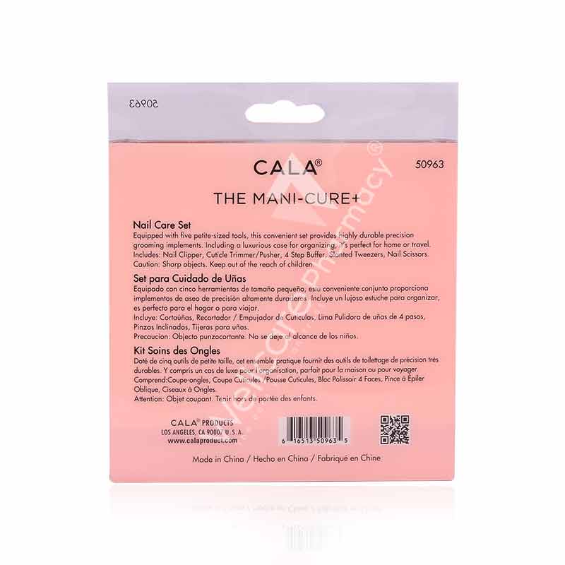 Cala The Manicure Nail Care Set 5pc With Case Rose Gold -50963 - Image 3