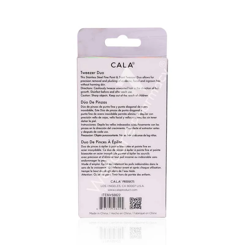 Cala Tweezer Duo Slant+point Coral - 50822 - Image 3