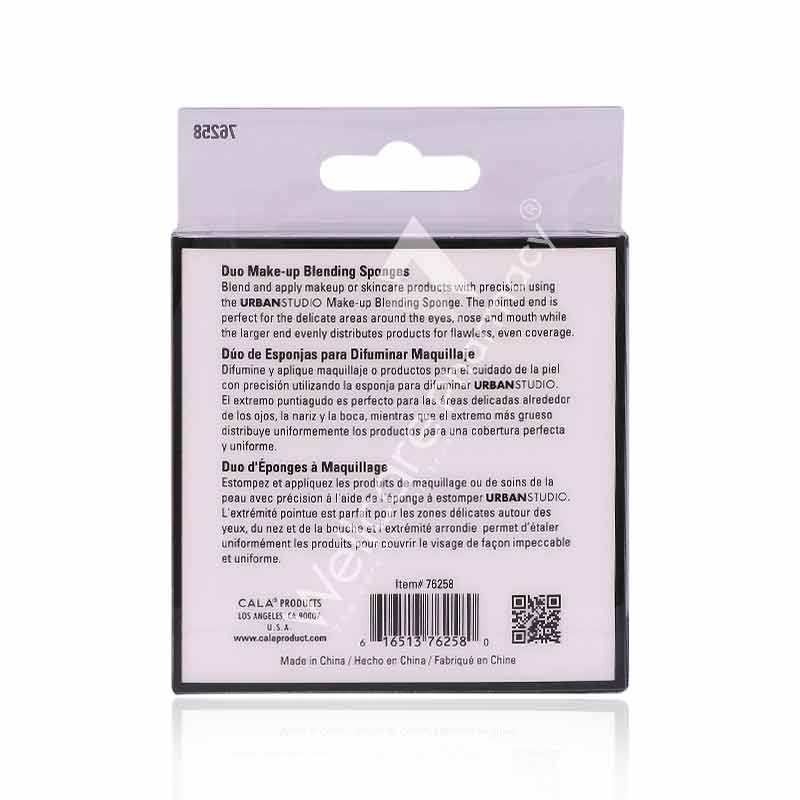 Cala Urban Studio Duo Makeup Blending Sponges 2pc Purple/Coral - 76258 - Image 3