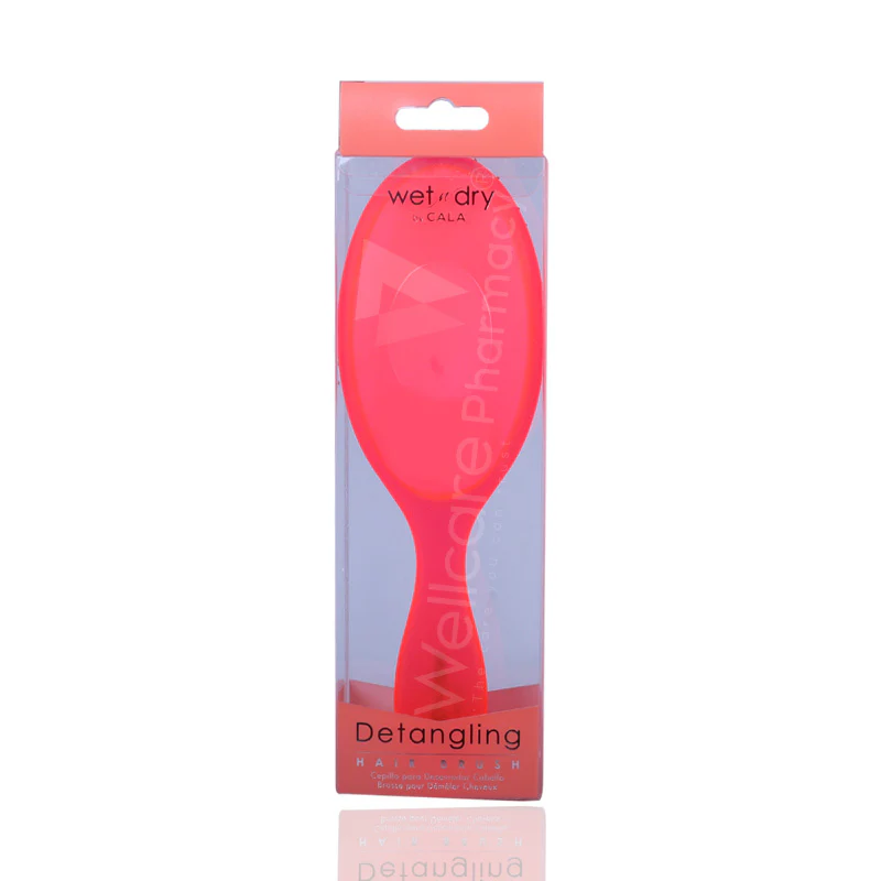 Cala Wet & Dry Detangling Hair Brush Coral - Image 3