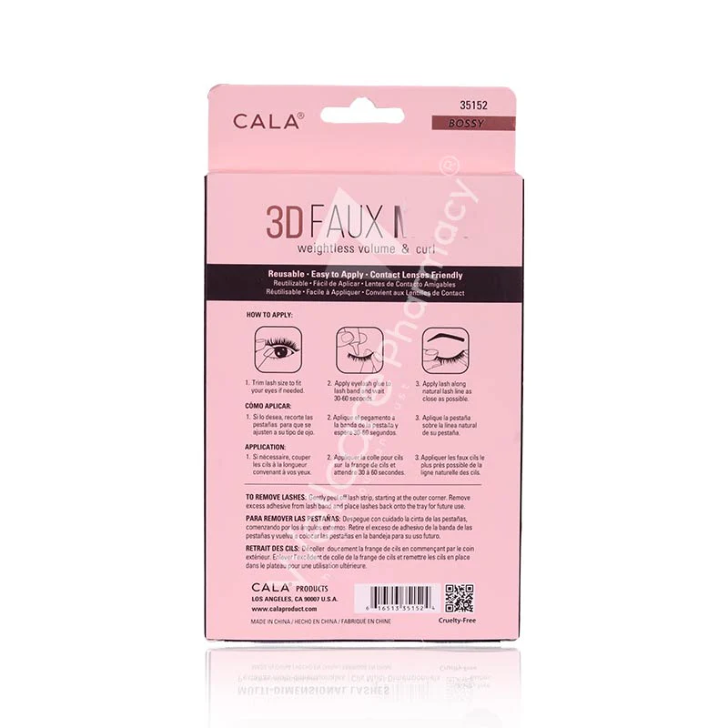 Cala3d Faux Mink Lashes Bossy 4pairs Per Pk-35152 - Image 3