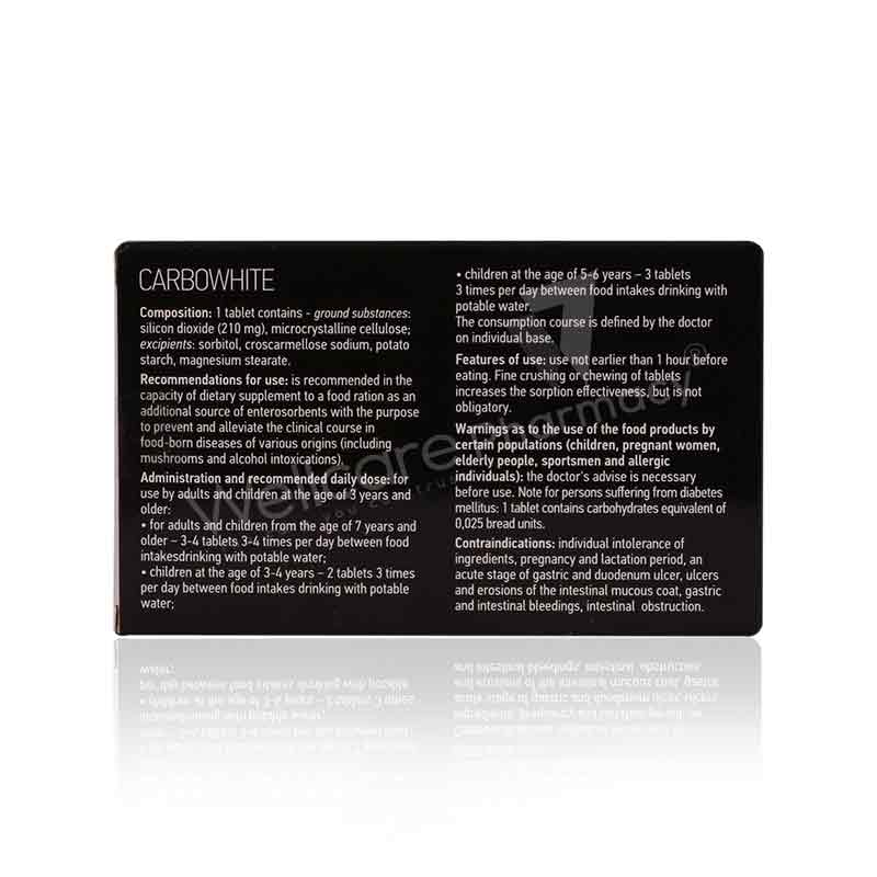 Carbowhite Tablets 24'S - Image 3