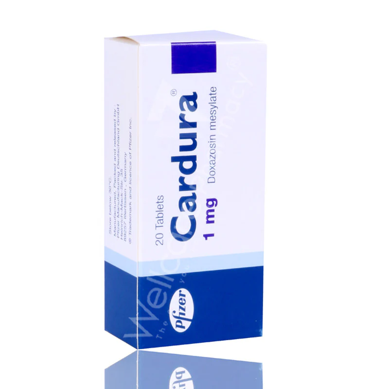 Cardura 1mg Tablets 20'S