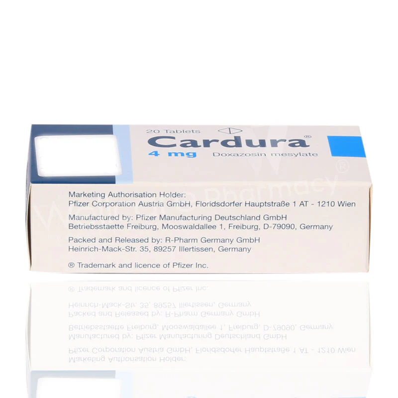 Cardura 4mg Tablets 20'S - Image 3