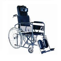 Caremax Recline Wheel Chair Black Ca942 - Image 2