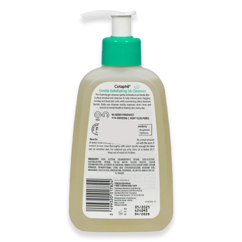 Cetaphil Gentle Exfoliating Sa Cleanser 236ml - Image 2