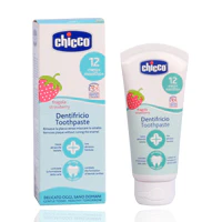 Chicco Child Tooth Paste Strawberry 12month Plus 50ml - Image 2