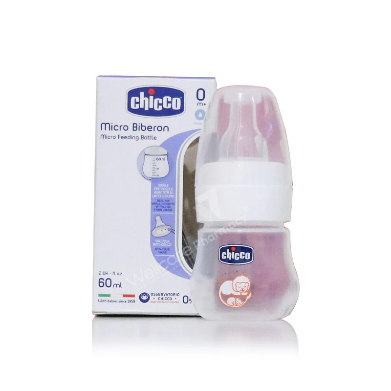 Chicco Micro Feeding Bottle 60ml 0 Month