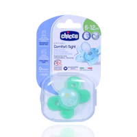 Chicco Soother 6-12 Months Green 1'S - Image 2