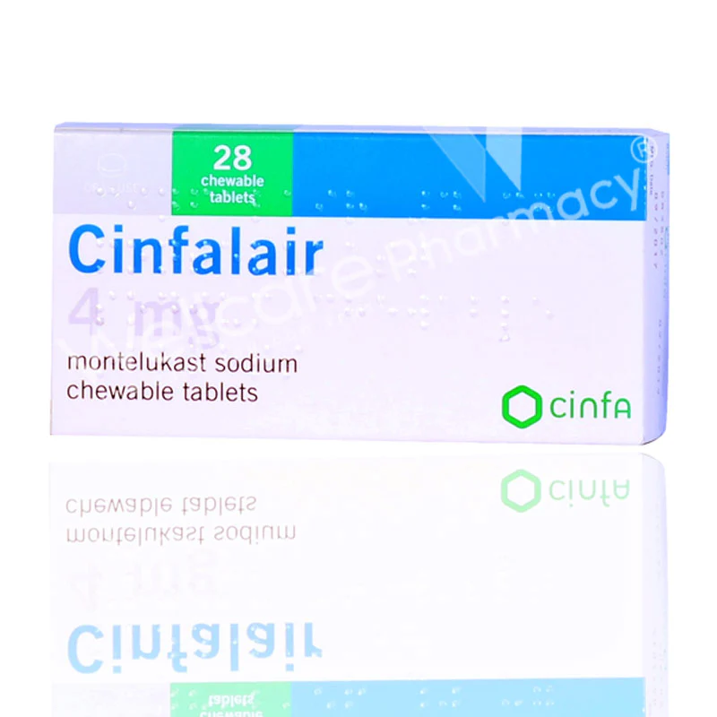 Cinfalair 4mg Chew Tablets 28'S