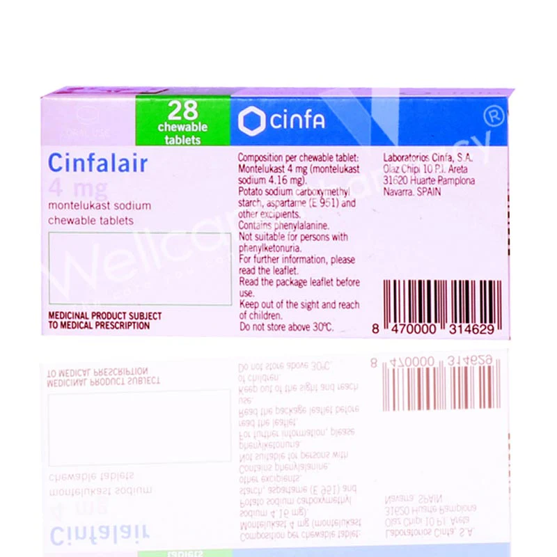Cinfalair 4mg Chew Tablets 28'S - Image 3