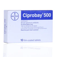 Ciprobay 500mg Film Coated Tablets 10'S - Image 2