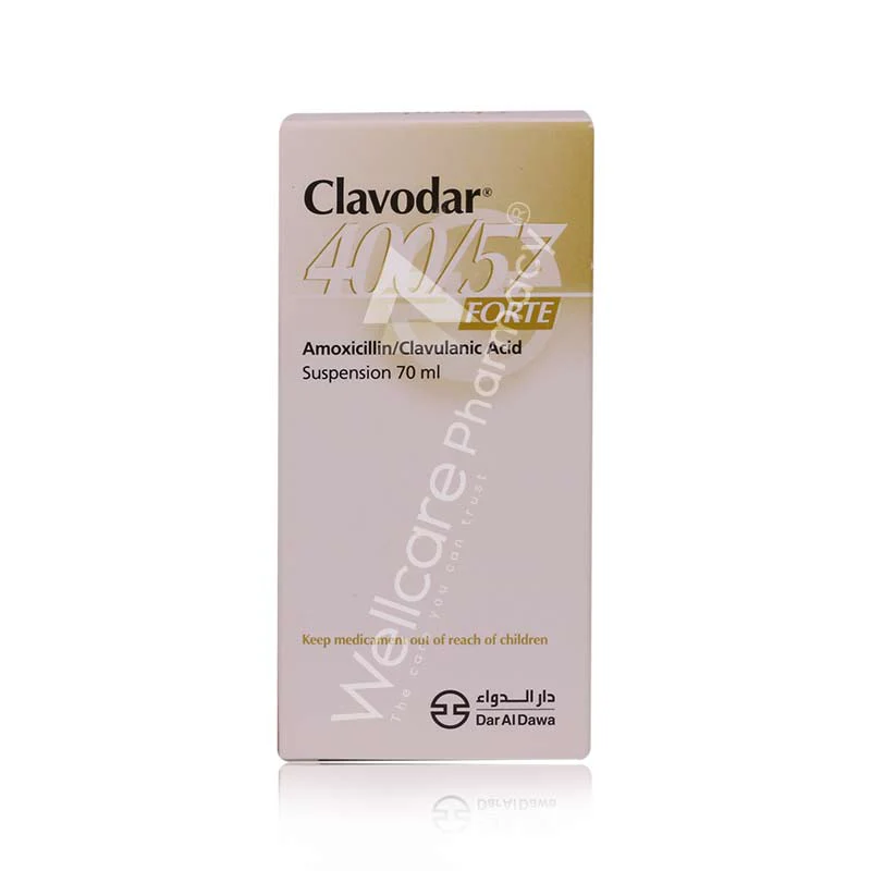 Clavodar Forte 457mg Suspension 70ml
