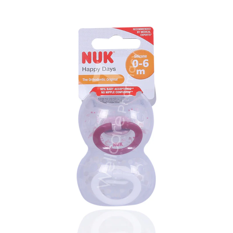 Cnc Nuk Happy Days O-6m Soother 2'S
