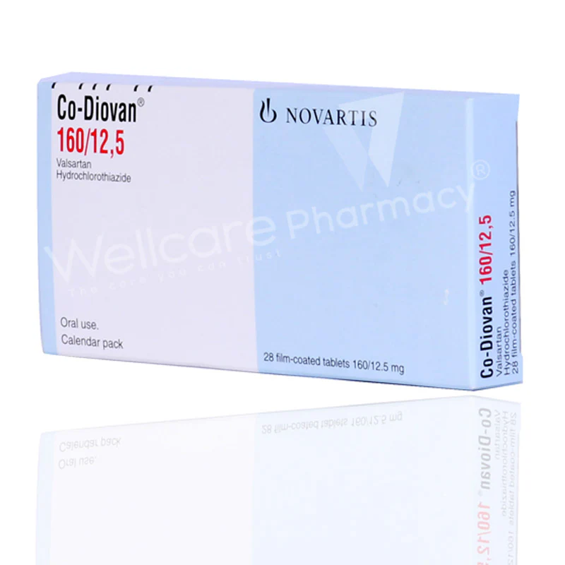 Co Diovan 160/12.50mg Tablets 28'S