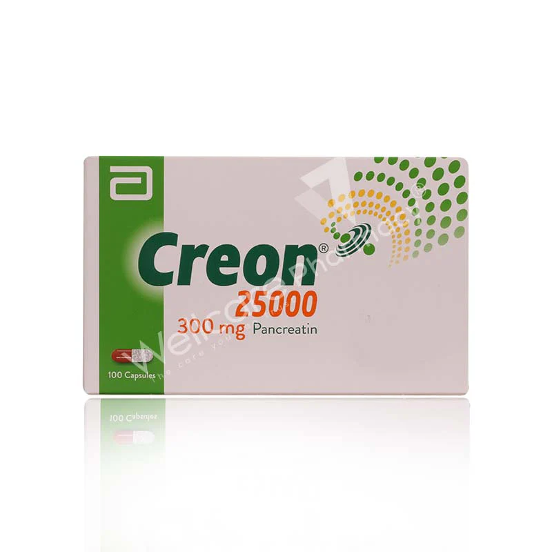 Creon 25000 300mg Capsule 10x10 100'S