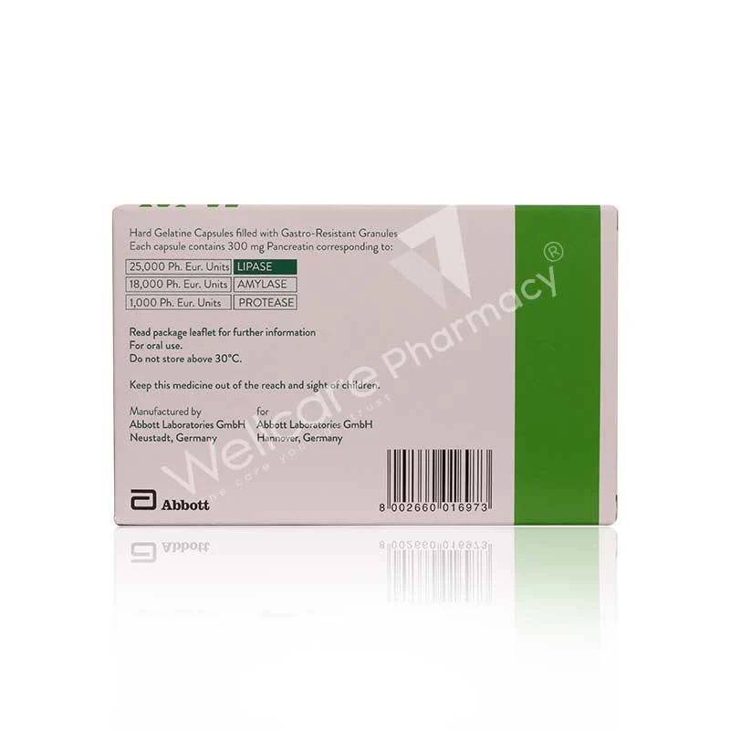 Creon 25000 300mg Capsule 10x10 100'S - Image 3