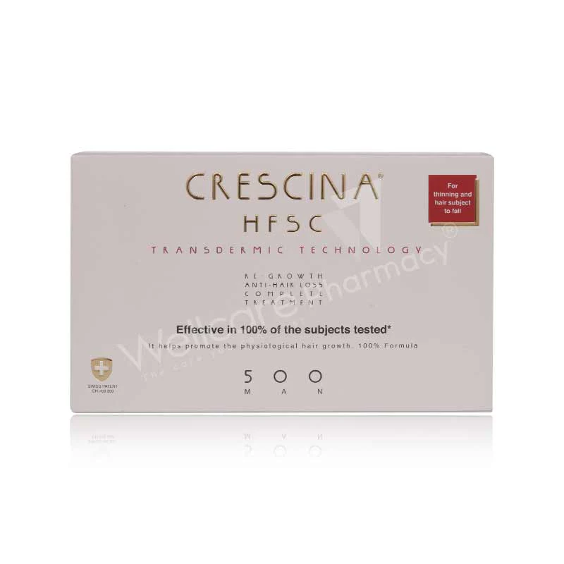 Crescina Hfsc Transdermal Technology Complete Treatment 500 Amp 10+10x3.5ml