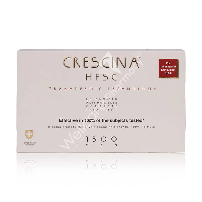 Crescina Hfsc Transdermic Technology Complete Treatment 1300 Amp 10+10x3.5ml