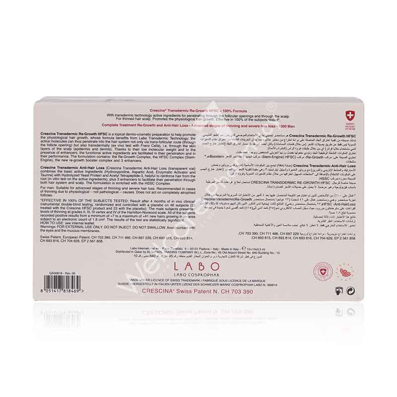 Crescina Hfsc Transdermic Technology Complete Treatment 1300 Amp 10+10x3.5ml - Image 3