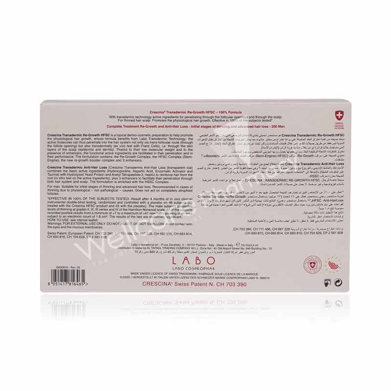Crescina Hfsc Transdermic Technology Complete Treatment 200 Amp 10+10x3.5ml - Image 2