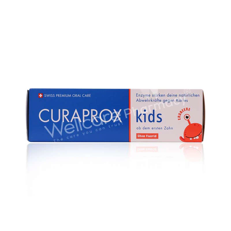 Curaprox Kids Toothpaste Strawberry Flavor No Fluoride 60ml-73370285 - Image 3