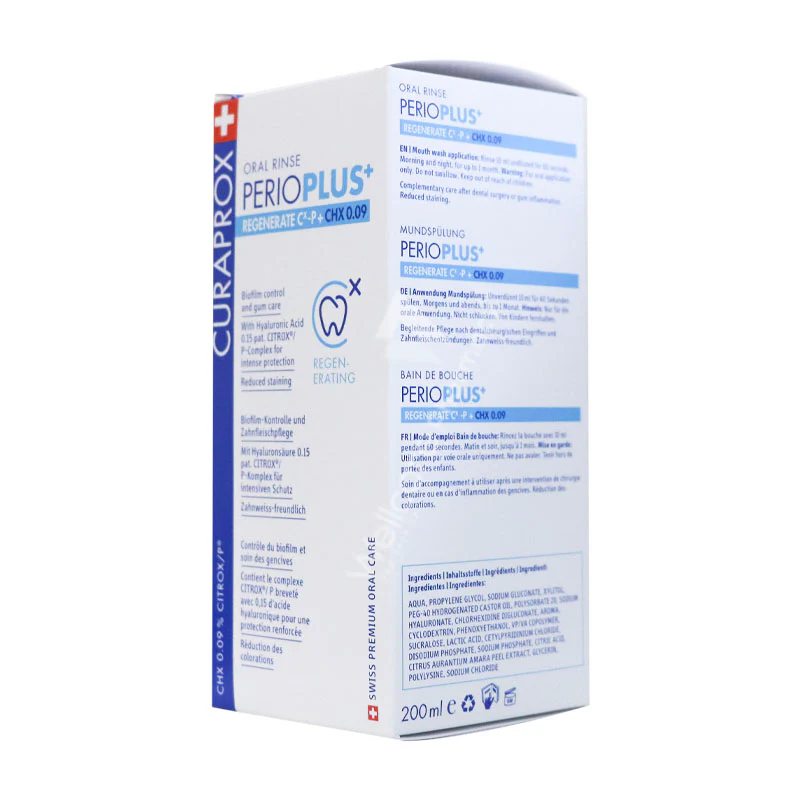 Curaprox Perioplus Regenerate Oral Rinse 200ml - Image 3